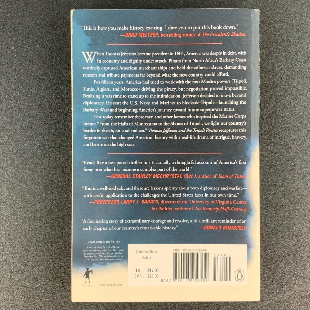 Thomas Jefferson and the Tripoli Pirates by Brian Kilmeade and Don Yaeger. 2016.